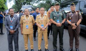 Bupati Ikram Malan Sangadji dan Wabup Halteng Ahlan Djumadil menghadiri Rakornas Pempus dan Daerah Tahun 2026 di Bogor. (Foto: Dok. Istimewa)