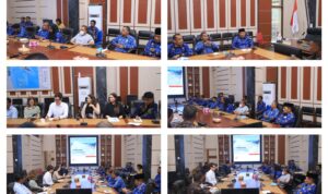 Bupati Halteng Ikram M Sangadji dan Sekda Bahri Sudirman diskusi bersama delegasi Otomotif Eropa, Dukung Implementasi Program NIPI Berkelanjutan di Teluk Weda. (Foto: Dok. Istimewa)