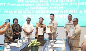 Penandatanganan.oU terkait kerjasama penyediaan energi antara PT. IWIP dan PLN, suplai listrik untuk masyarakat sebesar 11 MW. (Foto: Dok. Humas IWIP)