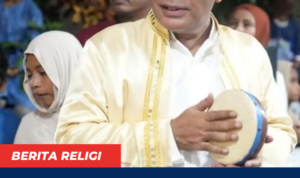 Wabup Halteng Ahlan Djumadil saat menghadiri perayaan Maulid Nabi Muhammad SAW di Desa Masure, Kecamatan Patani Timur. (Foto: Dok. Ist)