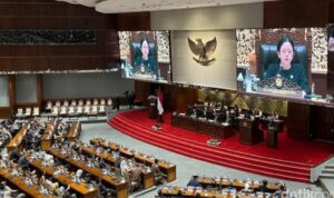 Foto suasana anggota DPR RI saat mengikuti rapat paripurna. (Foto: Dok. Ist)